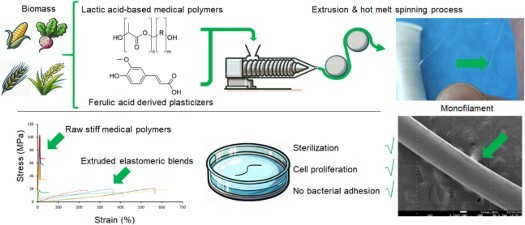 Tuning thermo-mechanical properties of elastomeric lactic acid-based copolymers for biomedical applications